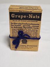 Vintage Post Grape Nuts Small Box Hotel Restaurant 1 oz Serving Size Empty  picture