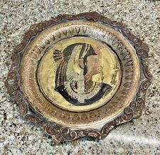 ANTIQUE EGYPTIAN COPPER   Goddess 7.75” Wide Wall Hook picture