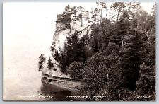RPPC~Munising Michigan~View Of Miners Castle @ Lake Superior~Real Photo Postcard picture