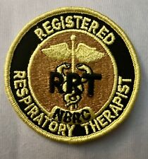 Vintage Registered Respiratory Therapist RRT Serpent NBRC Patch 1980's picture