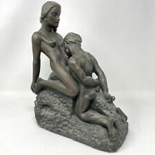 Eternal Idol by Auguste Rodin Statue Chalkware Marwal Inc Vintage Antique M24 picture