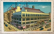 Vintage Postcard Madison Square Garden New York ~ Store Fronts Old Cars  picture