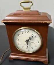 Antique Seth Thomas Alarm Clock Buckingham SS10-AD Solid Mahogany Tested USA picture