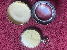 ANTIQUE  Singer RAILROAD POCKET WATCH Works Swiss Made W .case picture