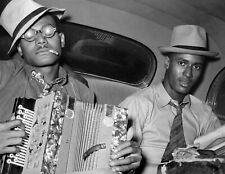 1938 African American Musicians in Car Louisiana LA Old Photo 11