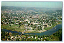c1950's East of Allegany State Park, Aerial View of Olean New York NY Postcard picture