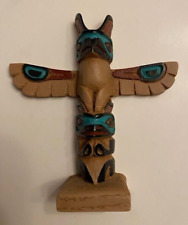 VINTAGE TLINGIT TOTEMS THUNDERBIRD SIGNED 1987 picture