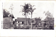 Wooden Huts Homes Tampico Mexico Unposted Undivided Postcard c1905 picture