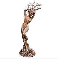 Tree Dryad God Goddess Figurine Altar Decor Statue Garden Sculpture picture