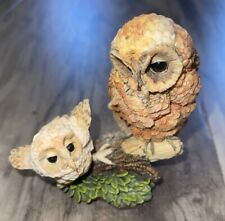 Vintage Hamilton Russell Willis Owl Nesting Instincts Learning To Fly Figurine picture