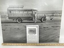 Large Format Black & White Photo Fonville Winans Grand Isle Bus picture