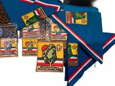 Boy Scout Lot Vintage 1973 National Scout Jamboree 7 Patches 3 Handkerchiefs picture