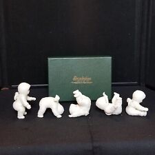 Vintage Dept 56 Snowbabies Tumbling in the Snow Figurines picture
