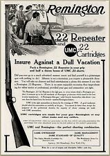 1910 e  Remington .22 Repeater UMC .22 Cartridge Woman Shooter Print Ad picture