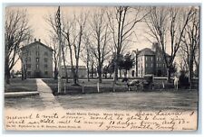 Mt. Morris Illinois Postcard Mount Morris College Exterior Building 1907 Vintage picture