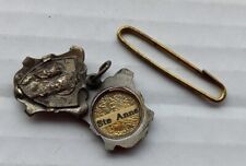 St Anne de Beaupre Reliquary   Antique Relic Silver Sliding Locket Medal picture