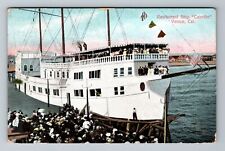Venice CA-California, Restaurant Ship Cabrillo, Advertising, Vintage Postcard picture
