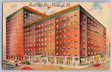 Pittsburgh, Pennsylvania - Hotel Fort Pitt Building - Vintage Postcard - Posted picture