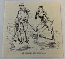 1883 small magazine engraving ~ COUNT DE SOISSONS and the king  picture