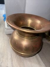 Vintage Brass Plated 8 Inch wide, 8 Inch high Spittoon picture