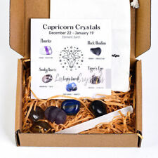 Mini Zodiac Reiki  Healing Natural Crystals, Pocket Stone Set, Astrology Gift picture