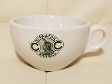 Rare Vintage Hiawatha Kansas CC Coffee Tea Cup Mug Indian Restaurant Ware picture