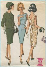 1963 Vintage Sleeveless Sheath Dress & Jacket McCalls 7016 Pattern Sz 11 Jr B 31 picture