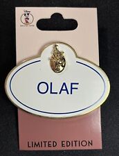 DEC MOG Olaf Frozen 5th Anniversary Employee Name Tag 2018 LE 250 Disney Pin NWT picture