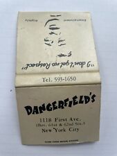Matchbook Vtg. Rodney Dangerfield’s Comedy Club NYC  Used Only 3 Matchsticks picture