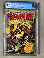 BEWARE 8 CGC 2.5 PRECODE HORROR 1954 “WHEN WITCHES SUMMON” CHILLING TALES HORROR picture