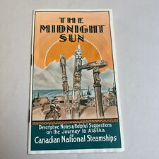 1931 Canadian National Steamship The Midnight Sun  Alaska Journey Guide #DM picture