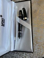 Montblanc Boheme fountain pen calligraphy with sapphire blue stone rarely used. picture