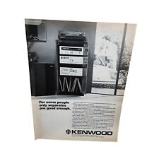 1978 Kenwood Home Stereo System Original Print Ad Vintage picture
