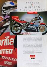 APRILIA 'Futura 125' Motorcycle Vintage ADVERT: Original 1992 Print : 672/141 picture