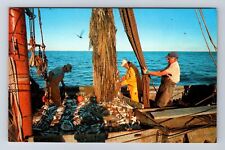 Cape Cod MA-Massachusetts, Commercial Fishing Boat, Souvenir Vintage Postcard picture