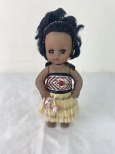 Parr's New Zealand Souvenirs Maori Tribe Girl Doll Tiki Luck Charm 7” picture
