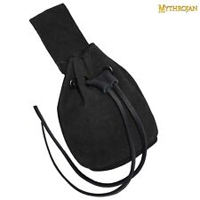 Medieval Drawstring Belt Pouch Accessory Jewelry Cosplay Costume Bag Black picture