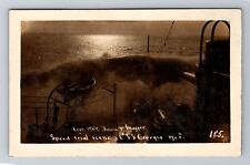 RPPC: Real Photo of USS Georgia, US Navy, Speed Trail Scene, Vintage Postcard picture