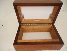 Vintage Alfred Dunhill Of London Burled Wood Humidor Cigar Box picture