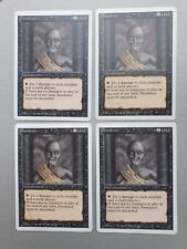 Pestilence x4 PLAYSET , MTG Revised Edition (1994) Common Black Enchantment NM picture