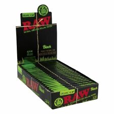 Raw Black Organic Hemp 1 1/4 Rolling Paper 24 count Display- 100% AUTHENTIC picture