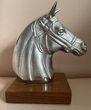 Metal Horse Head Bust Bookend Sculpture Equestrian Two’s Company picture