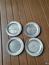 INTERNATIONAL SILVER CO LIMITED EDITION PEWTER PLATE SERIES SET (1-4)#0615 picture