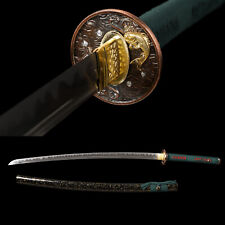 Hand Forged Razor Sharp Damascus Steel Blade Japanese Traditional Samurai Katana picture