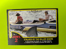 1978 Topps Jaws 2 card #1 First card in set Ex picture