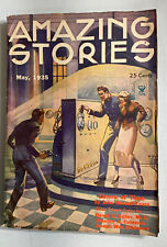 Amazing Stories May 1935 John Russell Fearn, Stanton A. Coblentz, Morey Cover picture