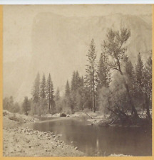 El Capitan, Yosemite, California.  Kilburn  Stereoview Photo picture