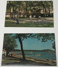 Fair Hills Resort Detroit Lakes Minnesota Postcard lake Swimming Golf Cabins picture