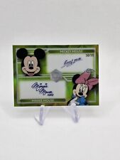 2023 Topps Chrome Disney 100 Years Dual Auto Green 50/99 - Mickey & Minnie Mouse picture