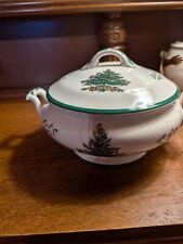 SPODE Christmas Tree Footed Tureen NOS Excellent picture